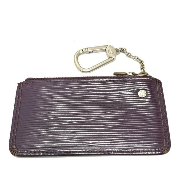 LOUIS VUITTON M6380K Pochette cle Accessory Key Case with Chain coin purse - Picture 1 of 11